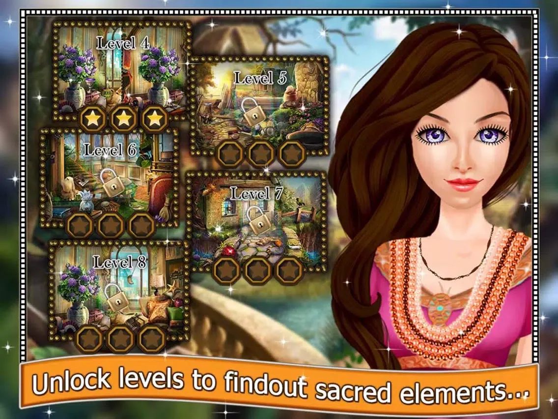 Sacred Elements on Earth Mystery - Hidden Objects iPad 应用截图