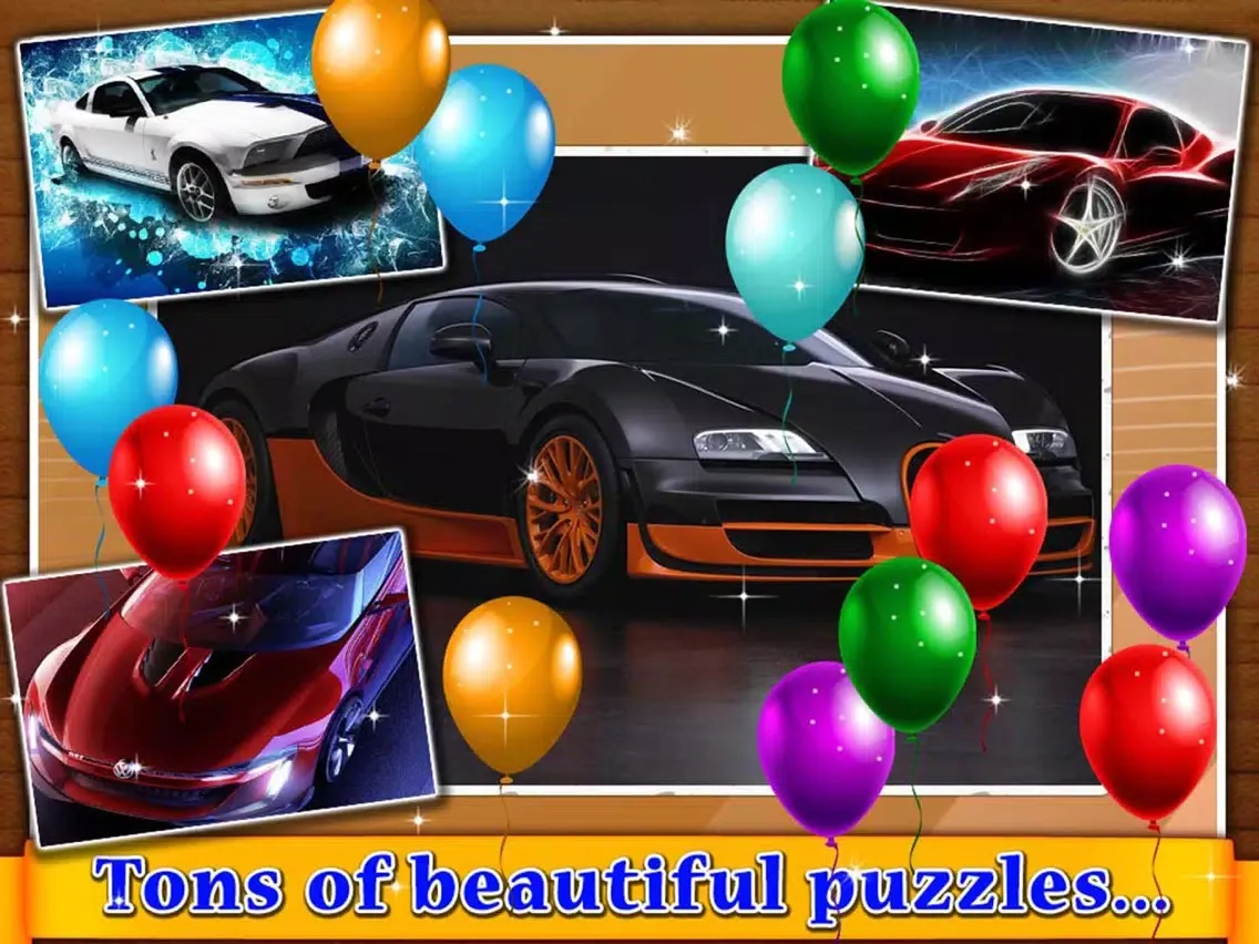 Super Sports Cars - Jigsaw Puzzle for kids iPad 应用截图