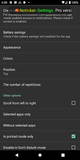 Noticker - Notification Ticker应用截图