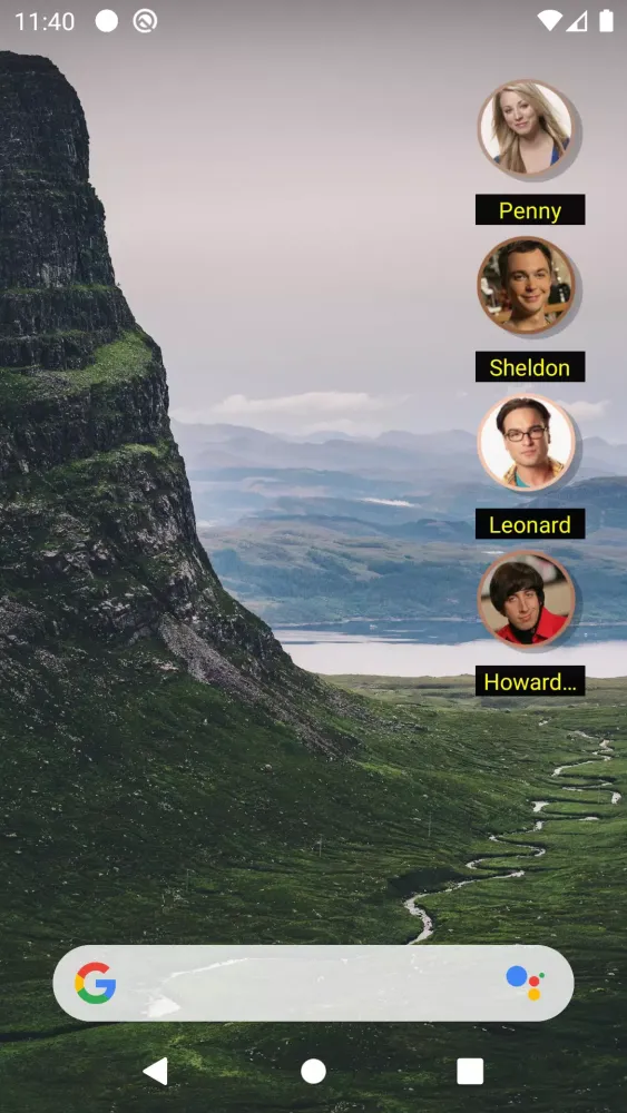 صور Recent Contacts Widget