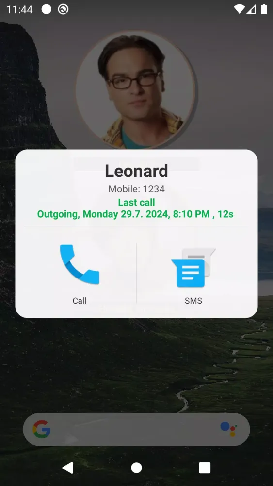 صور Recent Contacts Widget