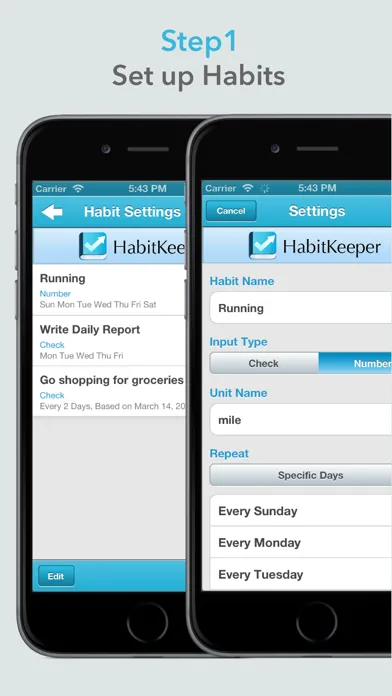 ภาพหน้าจอของ Habit Keeper - Habits Tracker