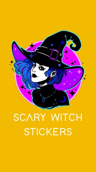 تصاویر Scary Witch Stickers