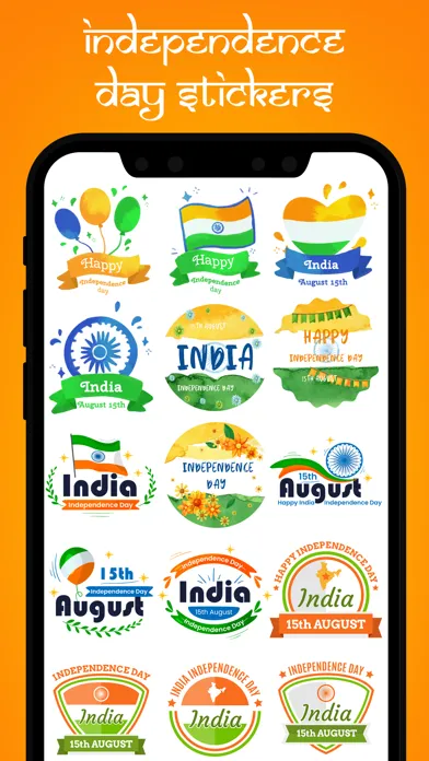 Tangkapan layar 15 August Stickers