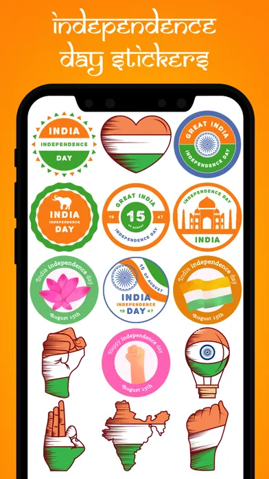 Tangkapan layar 15 August Stickers