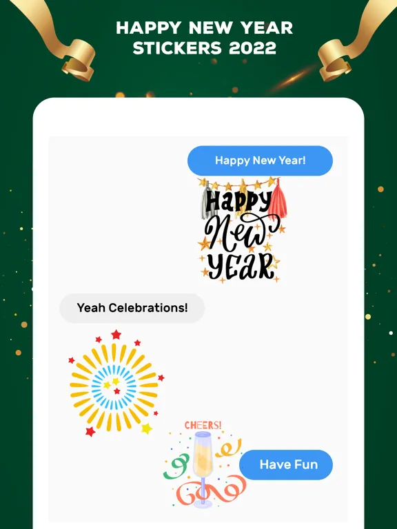 Ảnh chụp màn hình của 2022 Happy New Year Stickers! iPad 