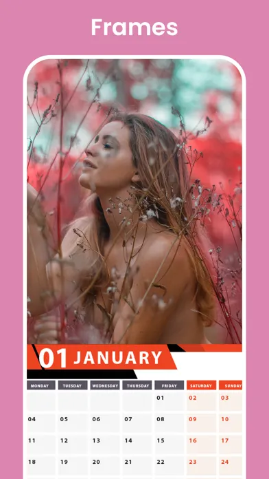 Capturas de tela do Calender Photo Editor