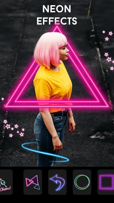 Скриншоты Drip Art & Neon Photo Editor