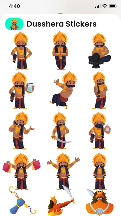 Dussehra Stickers!应用截图