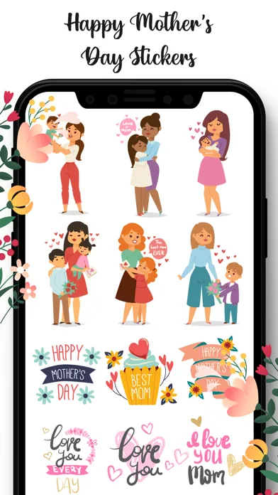 Happy Mother's Day Stickers!! سکرین شاٹس