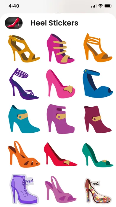 Zrzuty ekranu Animated Fashion Heel Stikcers