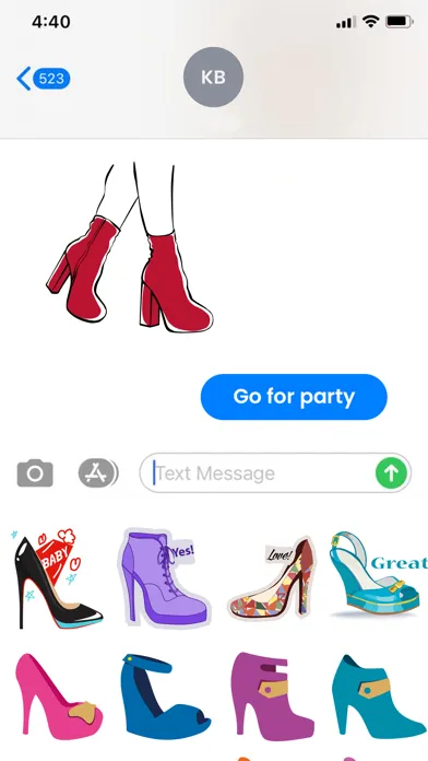 Zrzuty ekranu Animated Fashion Heel Stikcers