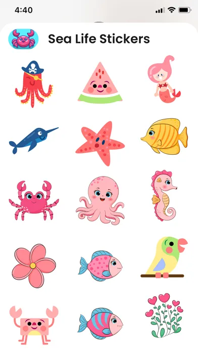Sea & Summer Life Stickers Screenshots