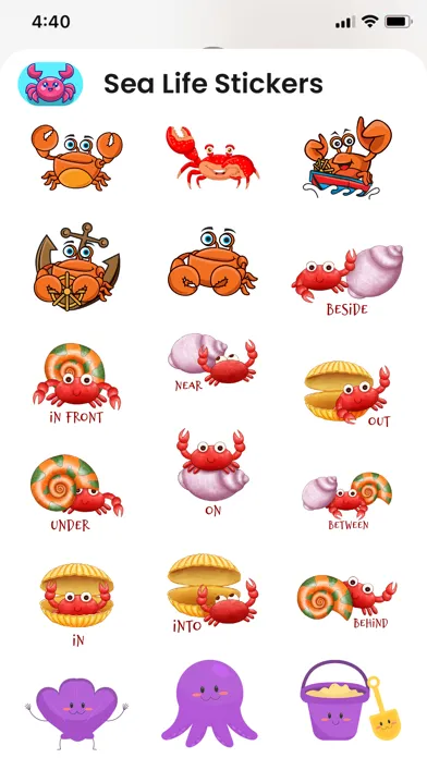 Sea & Summer Life Stickers Screenshots