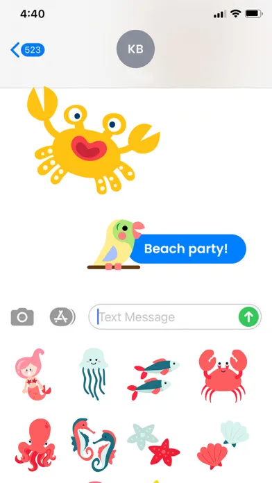 Sea & Summer Life Stickers Screenshots