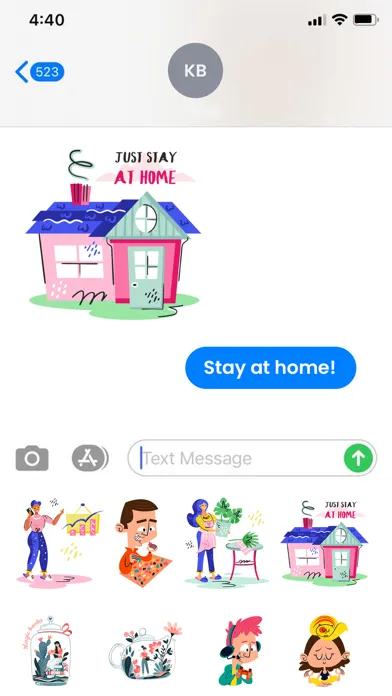 Work From Home Stickers! سکرین شاٹس