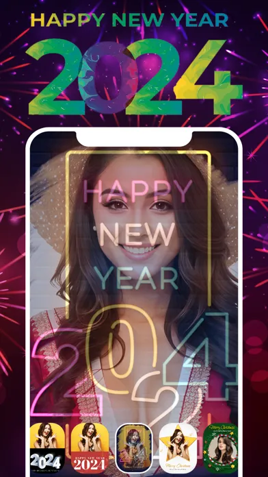 Screenshot di 2024 New Year Photo Frames
