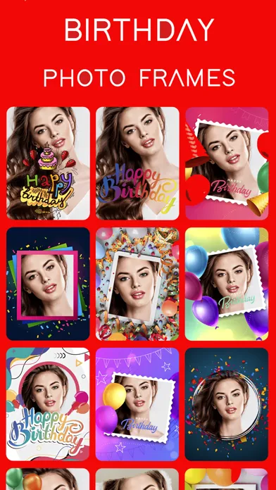 Zrzuty ekranu Birthday Frames & Greetings
