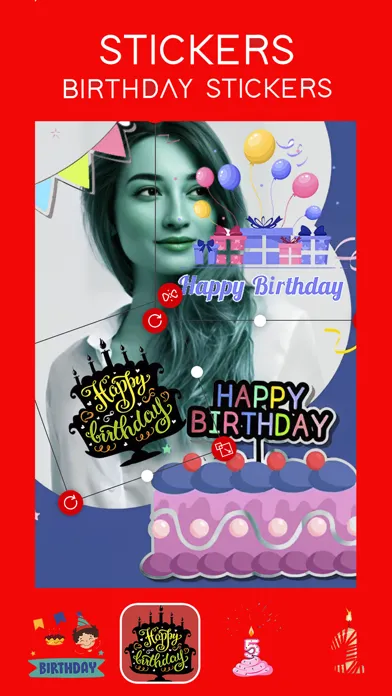Zrzuty ekranu Birthday Frames & Greetings