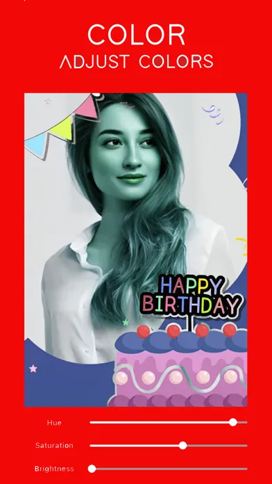Zrzuty ekranu Birthday Frames & Greetings