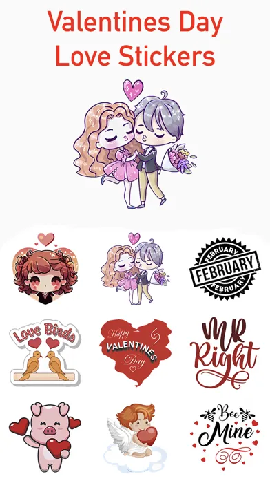 Valentines Day - Love Stickers應用截圖