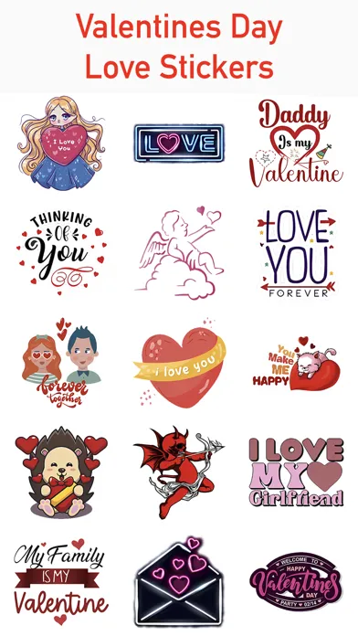 Valentines Day - Love Stickers應用截圖