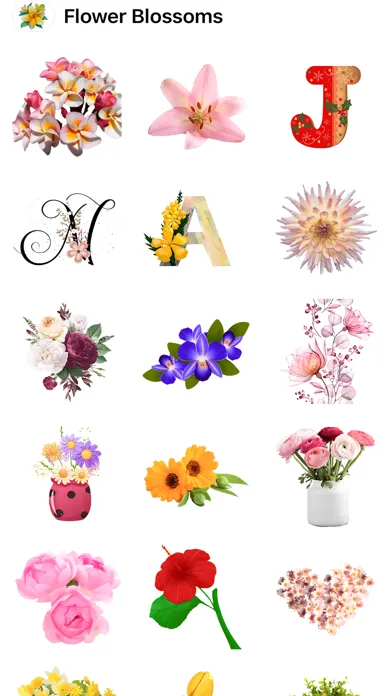 Flower Blossom Stickers HD স্ক্রিনশট