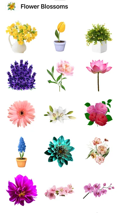 Flower Blossom Stickers HD স্ক্রিনশট
