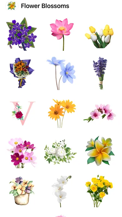 Flower Blossom Stickers HD স্ক্রিনশট