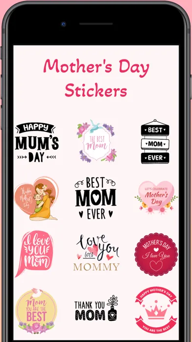 Mother's Day Stickers & Quotes スクリーンショット