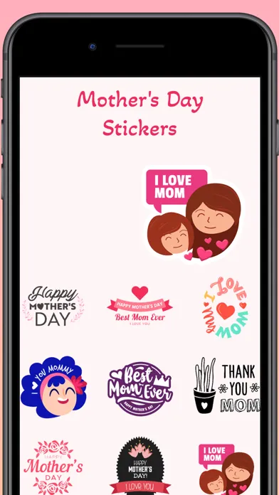 Mother's Day Stickers & Quotes スクリーンショット