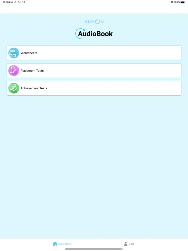 Zrzuty ekranu AudioBook Kumon iPad 