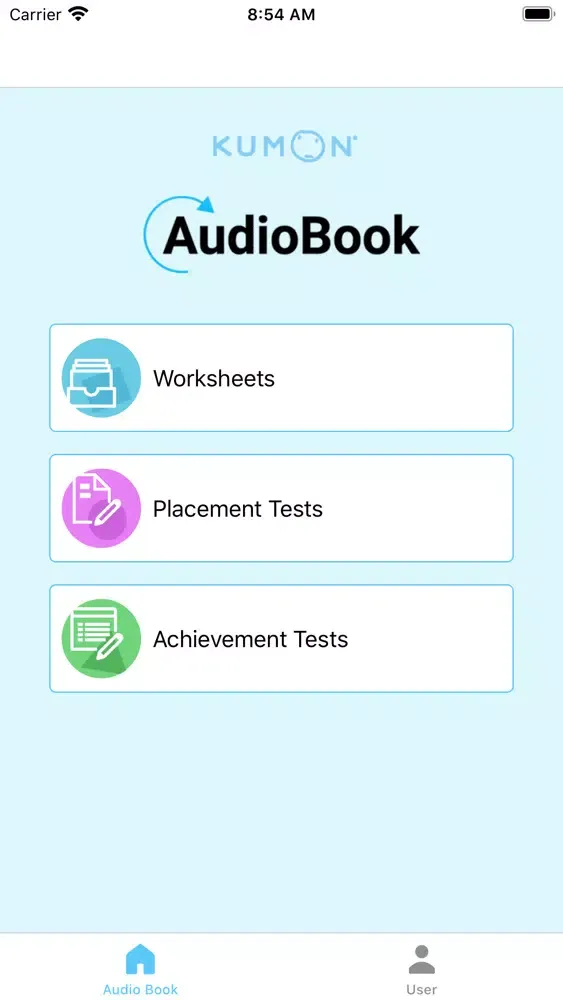 Zrzuty ekranu AudioBook Kumon