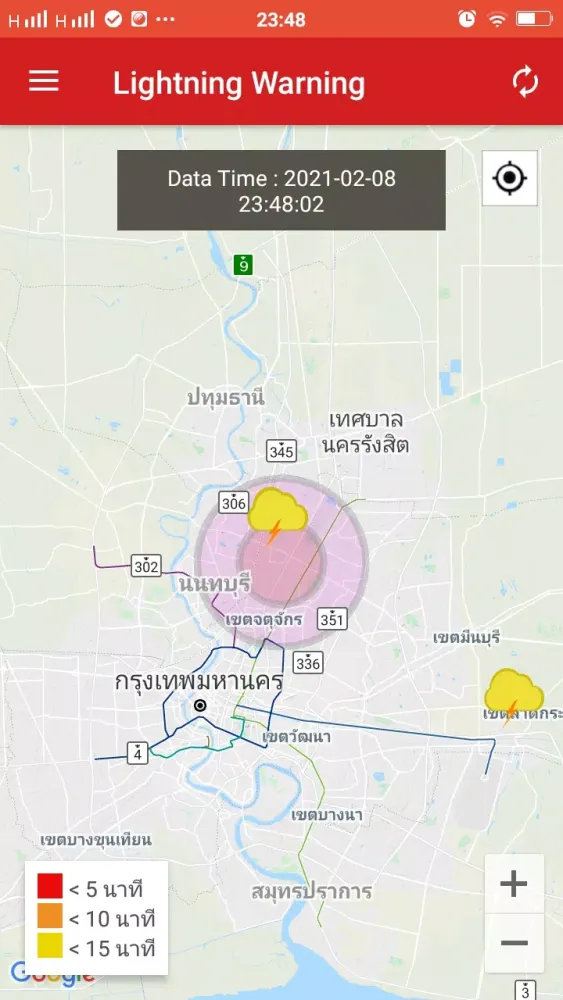 Kumwell Lightning Warning Screenshots