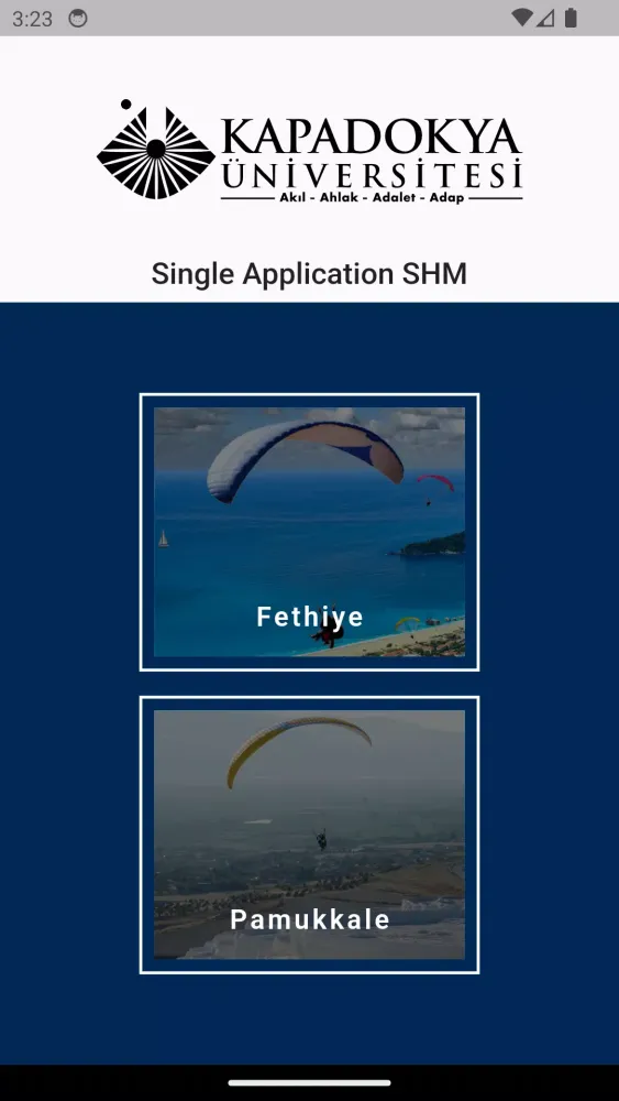 Single Mobil Uygulama SHM Screenshots
