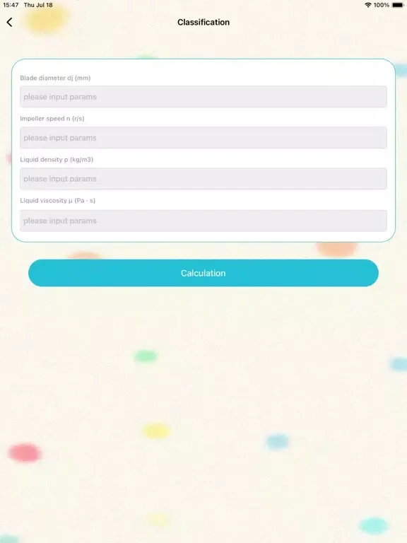 Breezy: Stirrer Calculation iPad  Screenshots