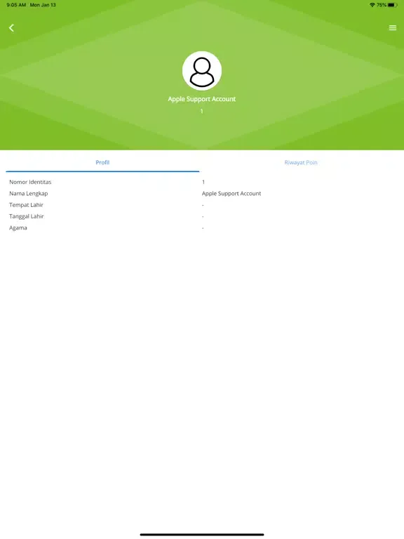 Tangkapan skrin Kunci - MTS AL INAYAH iPad 