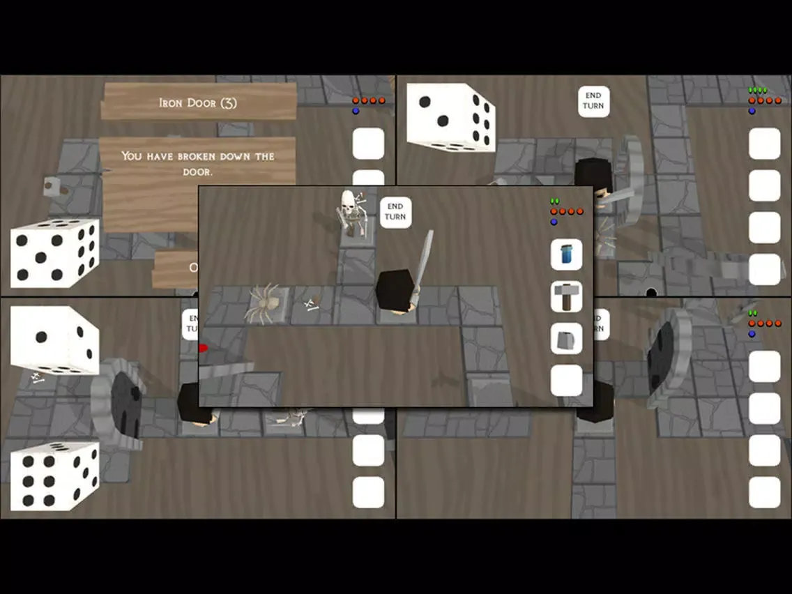 Capturas de tela do D6Dungeon iPad 