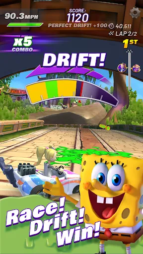 Captures d'écran de Nickelodeon Kart Racers