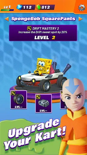 Captures d'écran de Nickelodeon Kart Racers