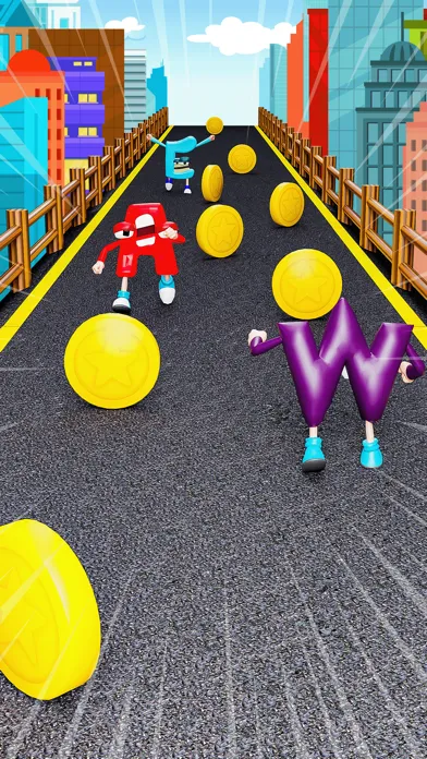 ภาพหน้าจอของ Alphabet Runner 3D ABC Race