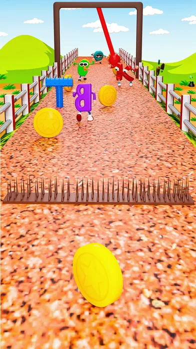 ภาพหน้าจอของ Alphabet Runner 3D ABC Race
