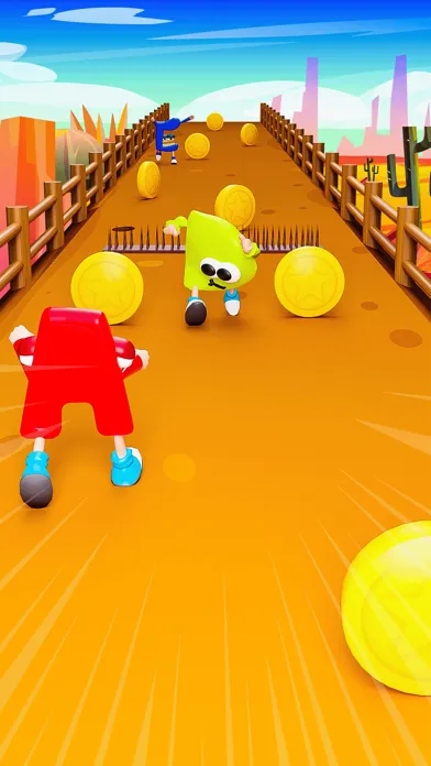 ภาพหน้าจอของ Alphabet Runner 3D ABC Race