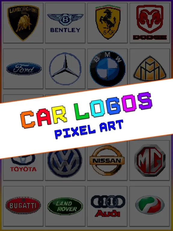 Скриншоты Car Logo Quiz Pixel Art iPad 