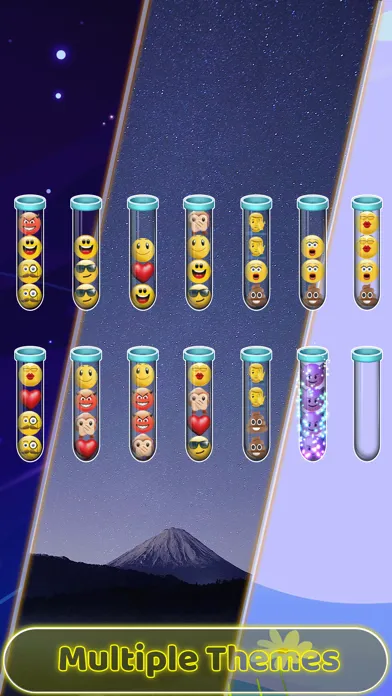 Capturas de tela do Emoji Sort Puzzle Sortpuz