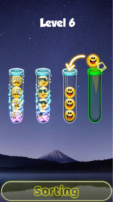 Capturas de tela do Emoji Sort Puzzle Sortpuz