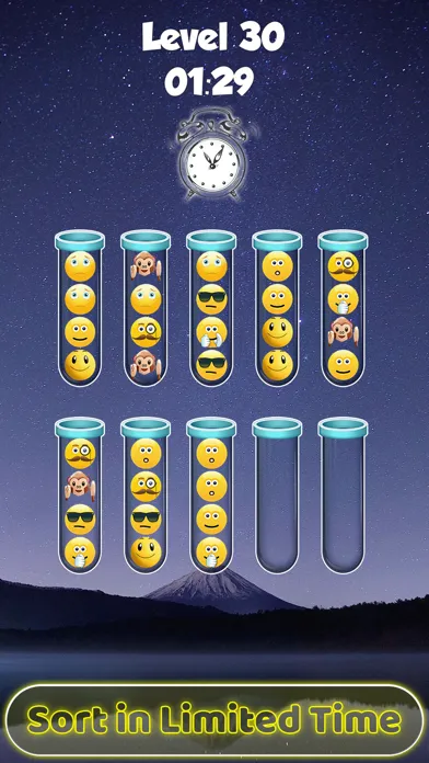 Capturas de tela do Emoji Sort Puzzle Sortpuz