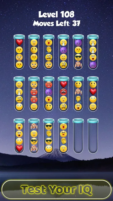 Capturas de tela do Emoji Sort Puzzle Sortpuz