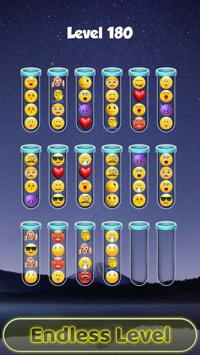 Capturas de tela do Emoji Sort Puzzle Sortpuz