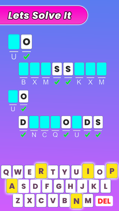 ภาพหน้าจอของ Enigma Decode Words Puzzle